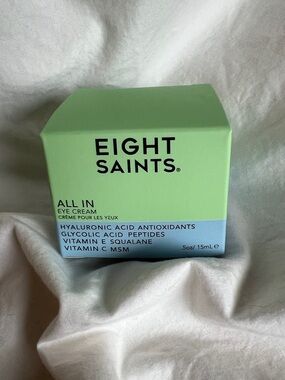 Eight Saints All In Eye Cream — Light Green Hydrating Eye Treatment